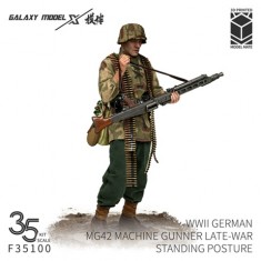 1/35 WWII German MG42 Gunner Late War Standing Pose #2