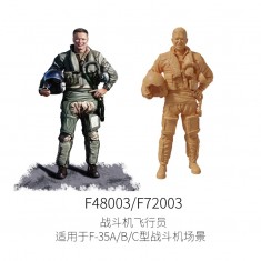 1/48 Fighter Pilot Figure for F-35A/B/C Aircraft Diorama #1