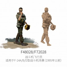 1/48 Fighter Pilot Figure for F-14A/B/D Aircraft Dioramas Before 1995 #2