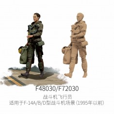 1/48 Fighter Pilot Figure for F-14A/B/D Aircraft Dioramas Before 1995 #4