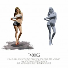 1/48 Pin-Up Girl Statue for Parked Fighter Aircraft Dioramas #6