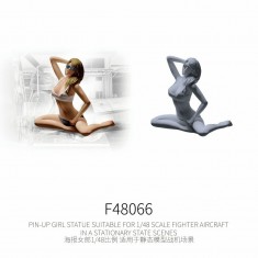 1/48 Pin-Up Girl Statue for Parked Fighter Aircraft Dioramas #10