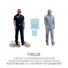 1/48 USAF Thunderbirds Ground Crew Figure for Modern Fighter Jet Dioramas #1