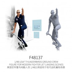 1/48 USAF Thunderbirds Ground Crew Figure for Modern Fighter Jet Dioramas #10