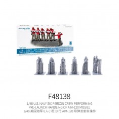 1/48 US Navy Six-Person Crew Handling AIM-120 Missile