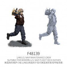 1/48 US Navy Maintenance Crew for Modern Carrier Deck Dioramas #1