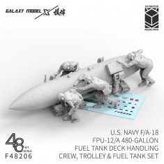 1/48 US Navy F/A-18 FPU-12/A 480-Gallon Fuel Tank Deck Handling Crew Set