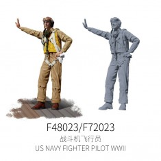 1/72 WWII US Navy Fighter Pilot #7