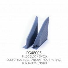 1/48 F-16 Conformal Fuel Tank without Fairing for Tamiya Kit