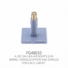 1/48 A-10C GAU-8/A Avenger Gun Barrel Fairing Copper n Shroud for Great Wall Hobby