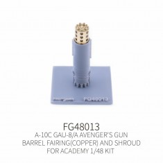 1/48 A-10C GAU-8/A Avenger Gun Barrel Fairing Copper and Shroud for Academy Kit