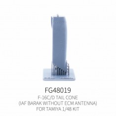 1/48 F-16A/B Tail Cone Dual-Sided ECM Antenna for Tamiya Kit