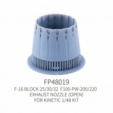 1/48 F-16 Exhaust Nozzle Open F100-PW for Kinetic Kit