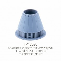 1/48 F-16 Exhaust Nozzle Closed F100-PW for Kinetic Kit