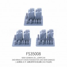1/35 WWII German 20L Jerrycan 1943 War Damage
