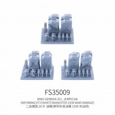 1/35 WWII German 20L Jerrycan 1939 War Damage