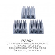1/35 WWII German Dienstglas Binocular Set 6x30 7x50 10x50 (81pcs)