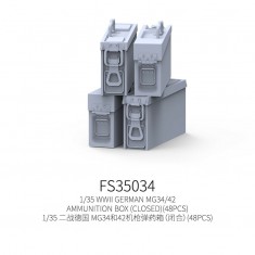 1/35 WWII German MG34 42 Ammunition Box Closed (48pcs)
