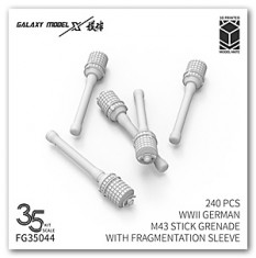 1/35 WWII German M43 Stick Grenade with Fragmentation Sleeve (240pcs)