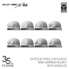 1/35 WWII German Helmet with Goggles
