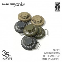 1/35 WWII German Tellermine 43 Anti-Tank Mine (18pcs)