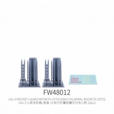 1/48 LAU-3 Rocket Launcher with 19 Folding-Fin Aerial Rockets (2pcs)