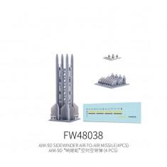 1/48 AIM-9D Sidewinder Air-To-Air Missile (4pcs)