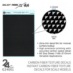 1/24 Carbon Fibre Texture Decal Satin