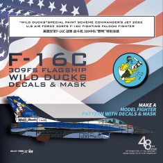 1/48 Wild Ducks F-16C 309FS Special Paint Scheme 2022 for Tamiya #61106 Kit