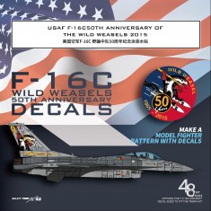1/48 USAF F-16C 50th Anniversary Wild Weasels Decals