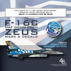 1/48 Hellenic AF F-16C Zeus Special Paint Mask n Decals for Tamiya 61106