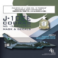 1/48 Pakistan AF J-10CE No.15 Cobras Anthology 1 for Trumpeter #05826 Kit