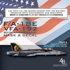 1/48 US Navy F/A-18E VFA-192 Golden Dragons 80th Anniversary for Meng LS-012 Kit