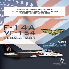 1/72 VF-154 Black Knights F-14A Tomcat 2000 CAG