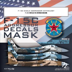 1/72 F-15C Eagle Aggressor Anthology Camouflage Mask for Great Wall Hobby