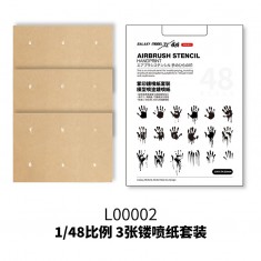 1/48 Airbrush Stencil Handprint