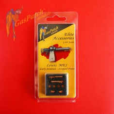 1/48 WWI Lewis Mk.I Early Aviation Stripped Front Machine Guns (2pcs, Resin)