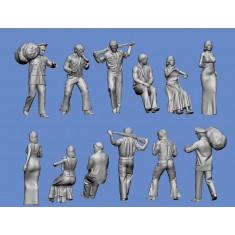 1/35 Marilyn Monroe, Elvis Presley and James Dean Figure Set