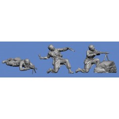 1/35 WWII German Fallschirmjager Monte Cassino 06 #2 (3 figures)