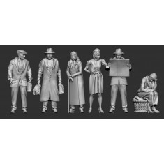 1/35 German Civilians 1944 #1 (6 figures)