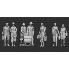 1/35 German Civilians 1944 #4 (6 figures)