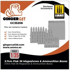 1/35 3.7cm Flak 36 Magazines and Ammunition Boxes (8pcs)