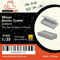 1/35 88mm Ammunition Crates (3pcs)