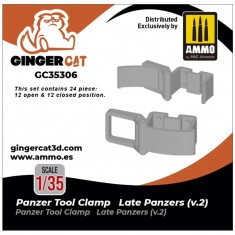 1/35 Late Panzer Tool Clamps Version 2 (24pcs)