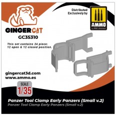 1/35 Early Panzer Small Tool Clamps Version 2 (24pcs)