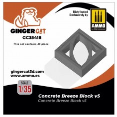 1/35 Concrete Breeze Blocks Version 5 (40pcs)