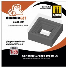 1/35 Concrete Breeze Blocks Version 6 (40pcs)
