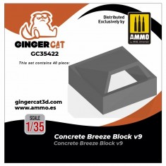 1/35 Concrete Breeze Blocks Version 9 (40pcs)