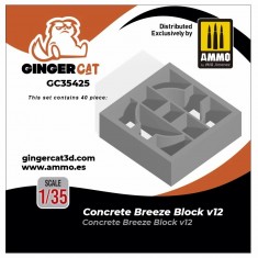 1/35 Concrete Breeze Blocks Version 12 (40pcs)
