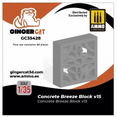 1/35 Concrete Breeze Blocks Version 15 (40pcs)